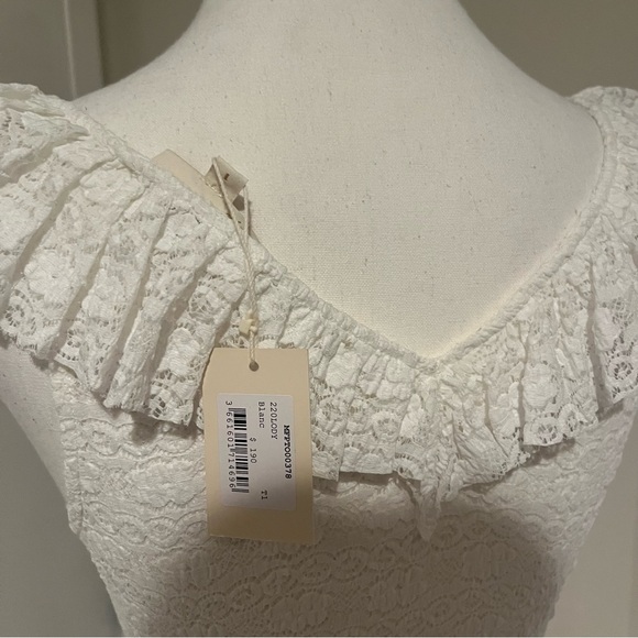 Maje Lody Cream Lace Bodysuit Top - Picture 4 of 4